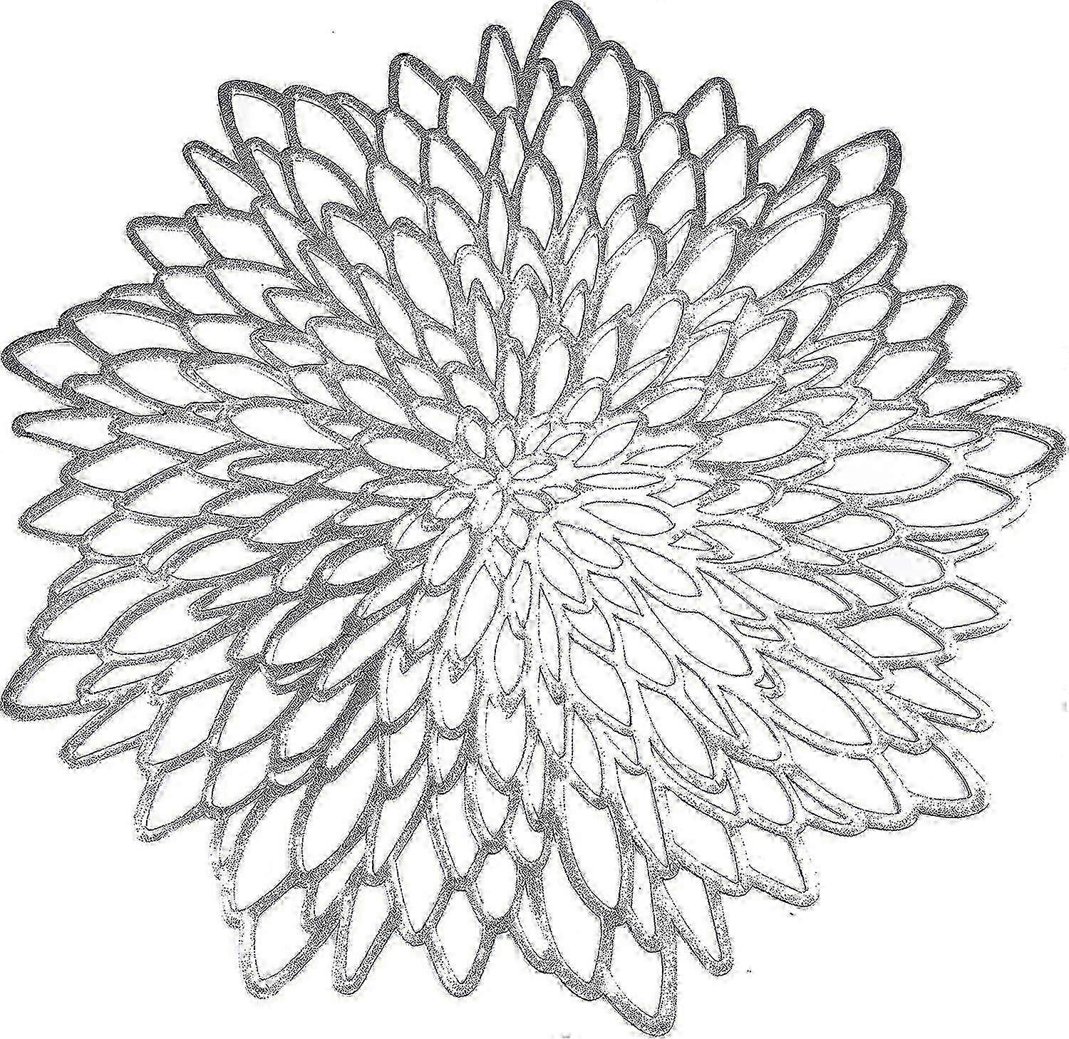 Laminated Silver Leaf Placemats 6pc