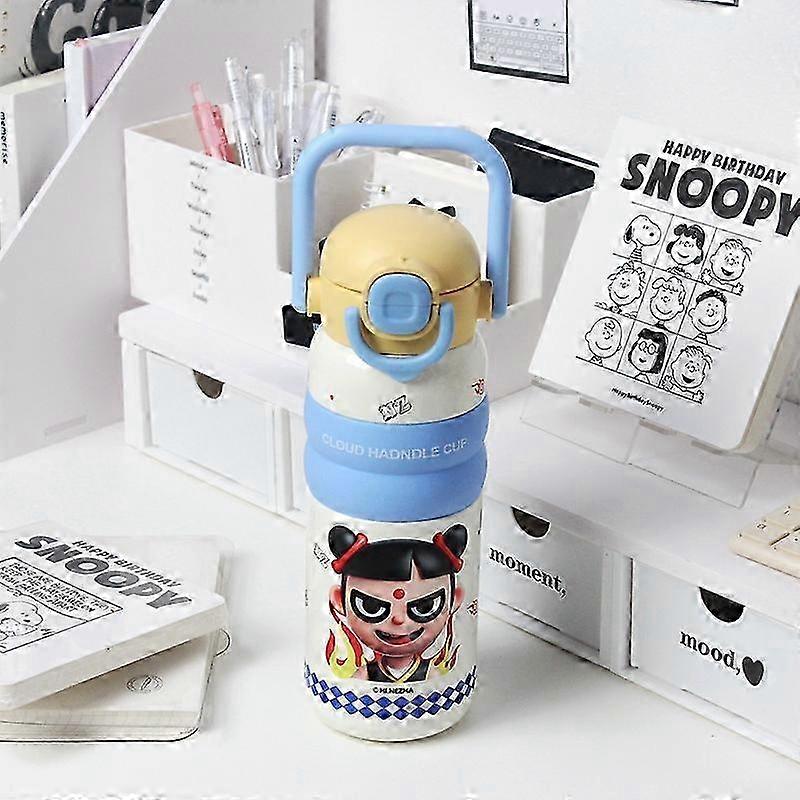 Insulated Straw Water Bottle 600ml