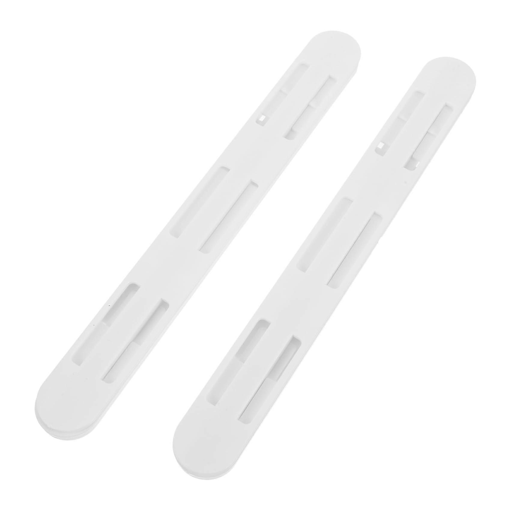 2pcs Silent Drawer Slides for Kitchen Cabinets, Durable Plastic Bottom Mount Glides