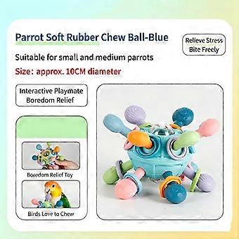Neuer Kauball für Papageien, Käfigdekoration, Selbstspielspielzeug für Wellensittiche und Nymphensittiche, Kauball gegen Langeweile