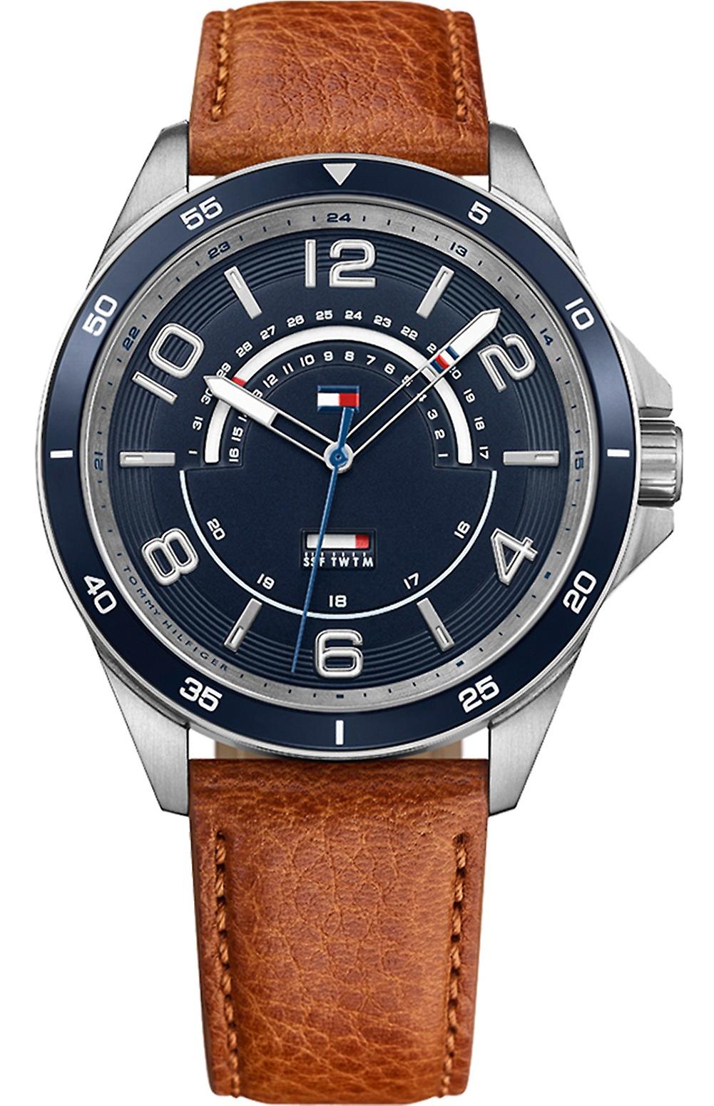 Tommy hilfiger ian Quartz Analog Man Watch with Cowhide Bracelet 1791391