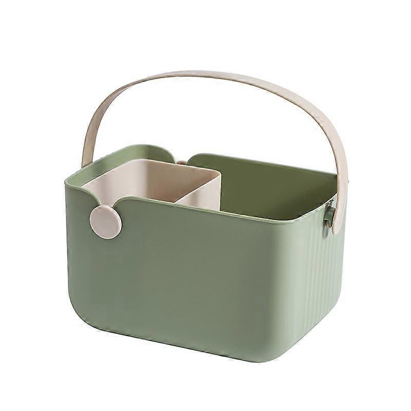 Multifunctional Bath Storage Basket - Drainable Handheld Container for Beach/Picnics