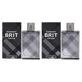 Burberry Brit By Burberry For Men - 3.3 Oz Edt Spray - Pack Of 2