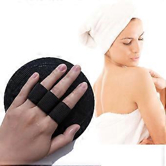Exfoliating Bath Gloves 2pcs Natural Rubber Dual Texture Body Scrubber for Dead Skin Removal Shower