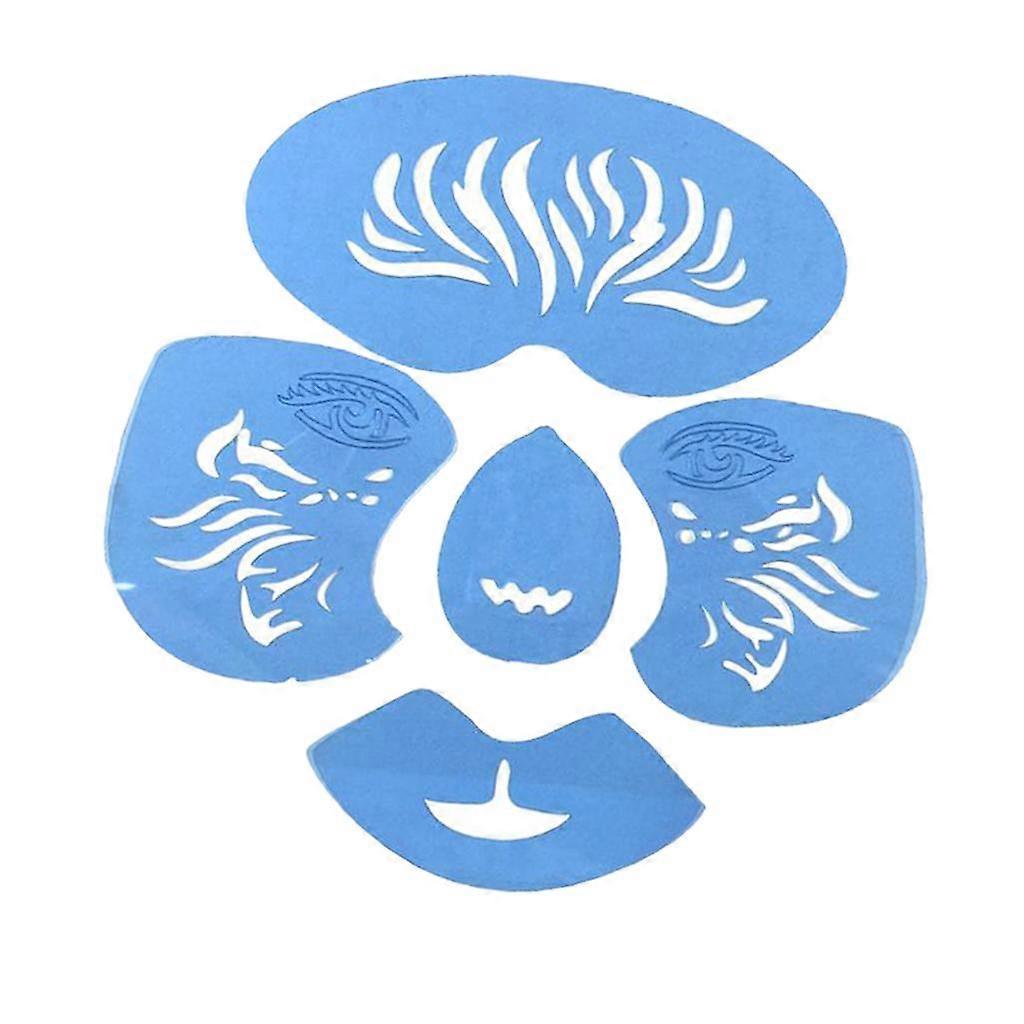 7x Reusable Painting Stencil Stage Make Template