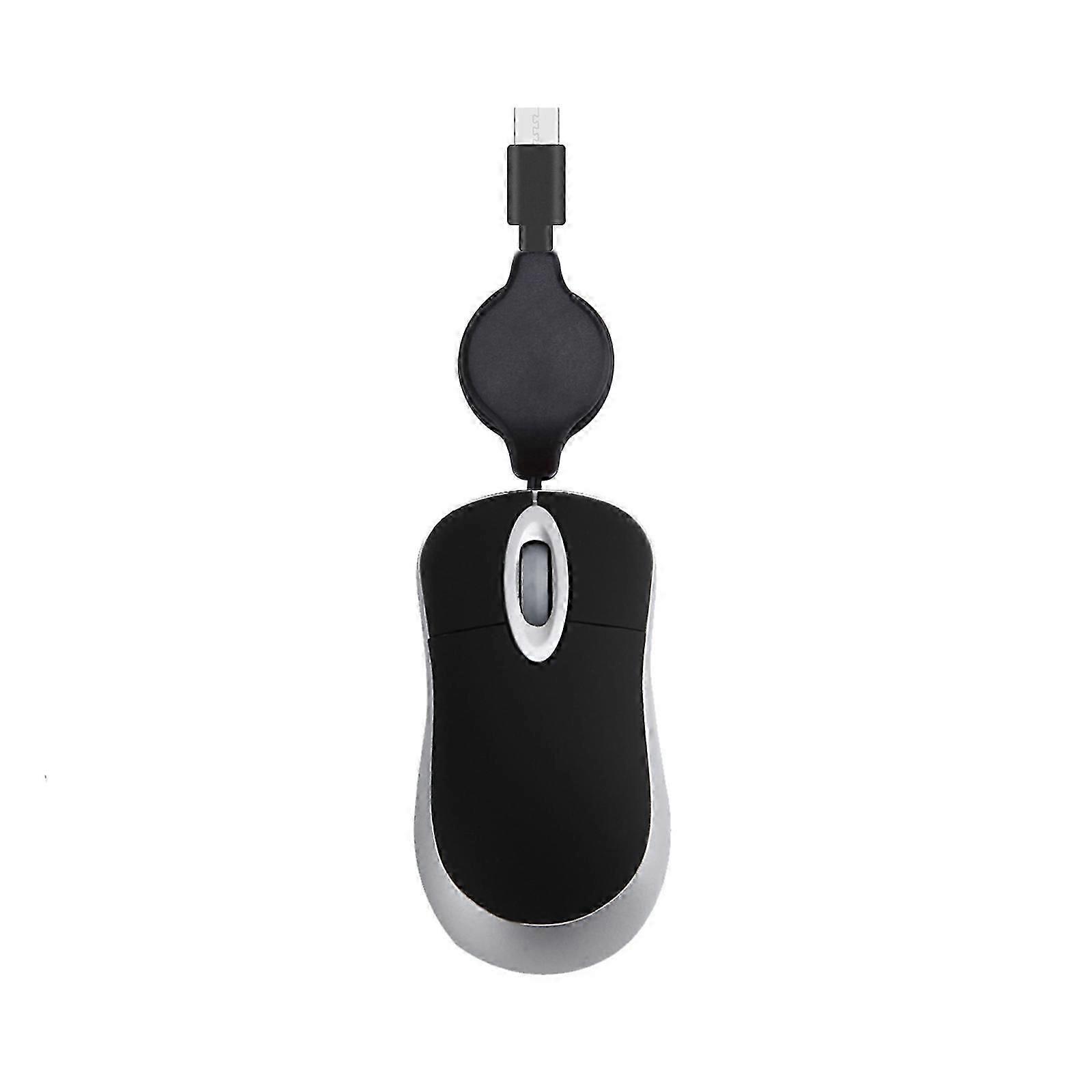 Compact Retractable USB C Mouse