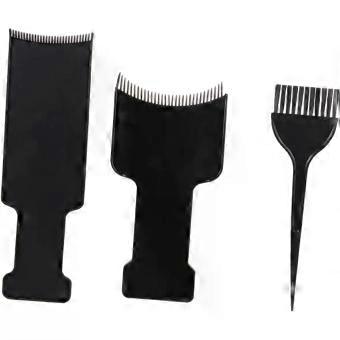 2sets Highlighting Board and Hair Coloring Comb for DIY Hairdressing Tint Hairbrush and Dyeing Board for Home Hairbrush Tool Use