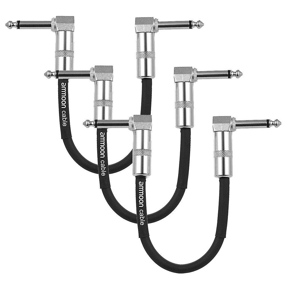 3-pakkaus kitaraefektipedaali-instrumentin patch-kaapeli 30cm / 1.0ft pitkä