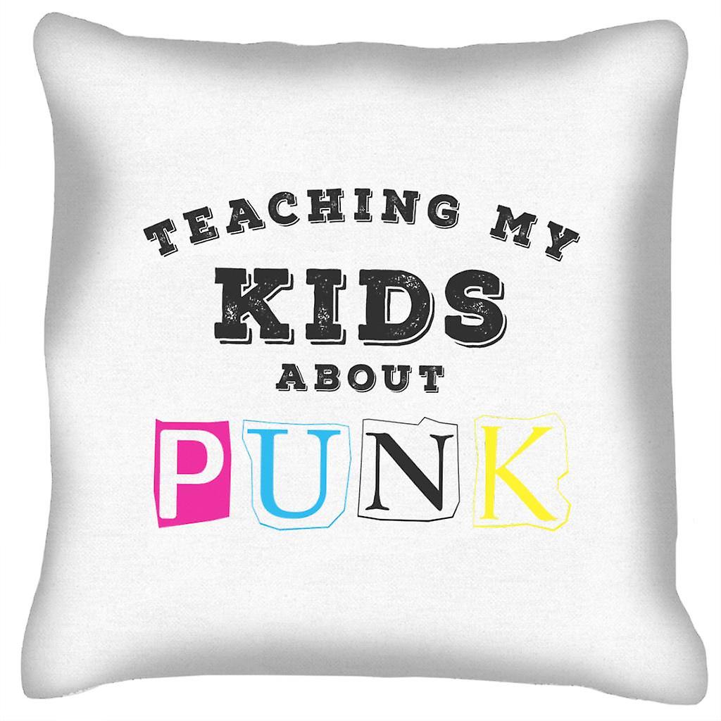 Teaching My Kids About Punk Cushion