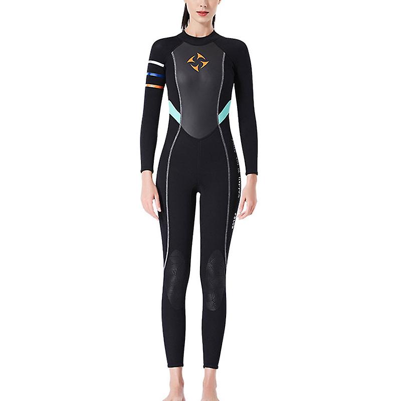 Weclothes Női 3mm Neoprén búvárruhák Szörfözés Úszás Hosszú ujjú Tartsa melegen a hátsó cipzárt a vízi sportokhoz