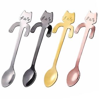 Set Di 8 Cucchiai E Forchette Miniatura In Acciaio Inossidabile Oro – Posate Eleganti Per Caffè, Dessert, Antipasti E Decorazioni Fai Da Te