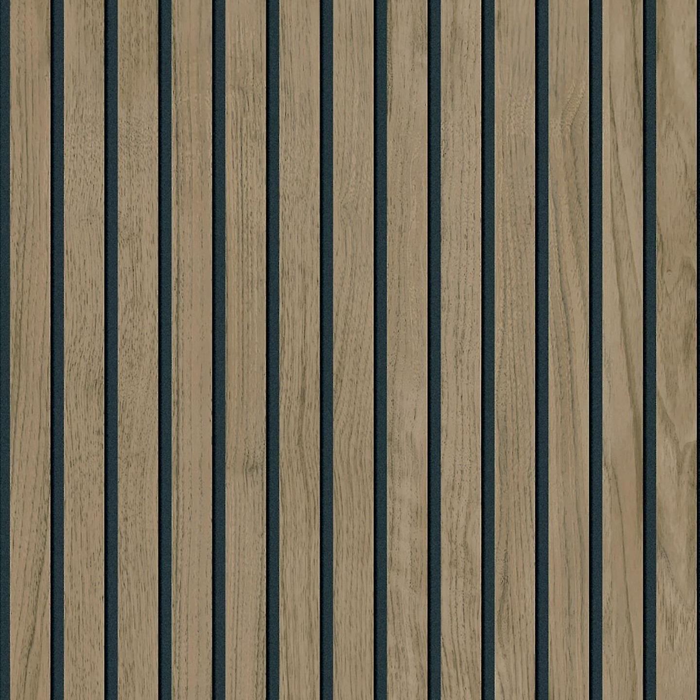 Belgravia Panacea Wood Walnut Wallpaper