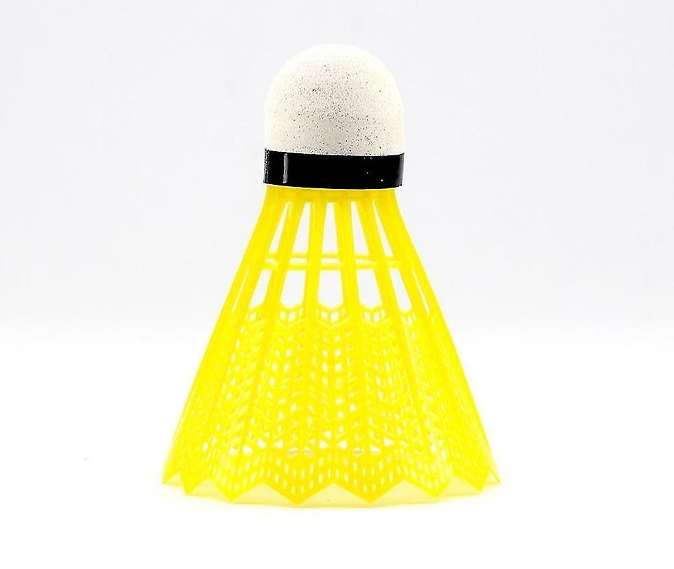 Yellow Reusable Colorful Shuttlecocks For Beginners Badminton Training