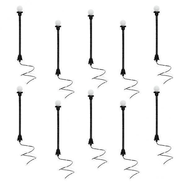 3x10 stk modell gårdsplass lys LED gatelamper lyktestolpe stil 2