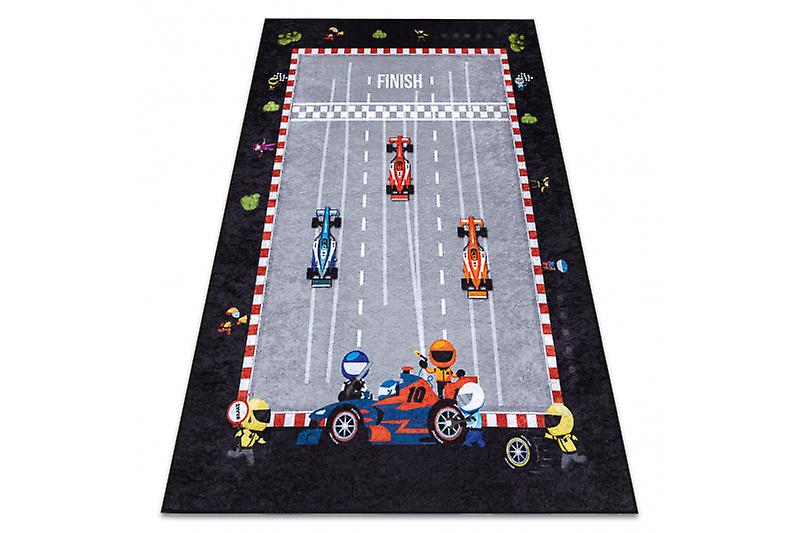 JUNIOR 52108.801 washing carpet Race, formula 1 for children anti-slip - grey