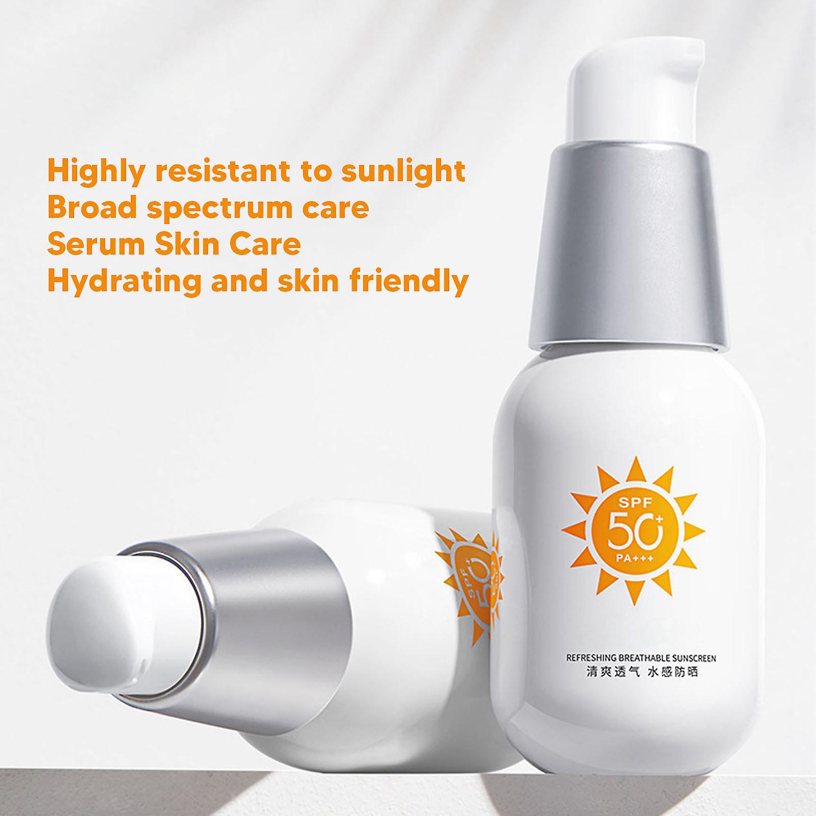 35ml Face Sunscreen SPF 50 Lightweight Hydration Lotion Moisturizing Face Sunscreen for UVA Protection