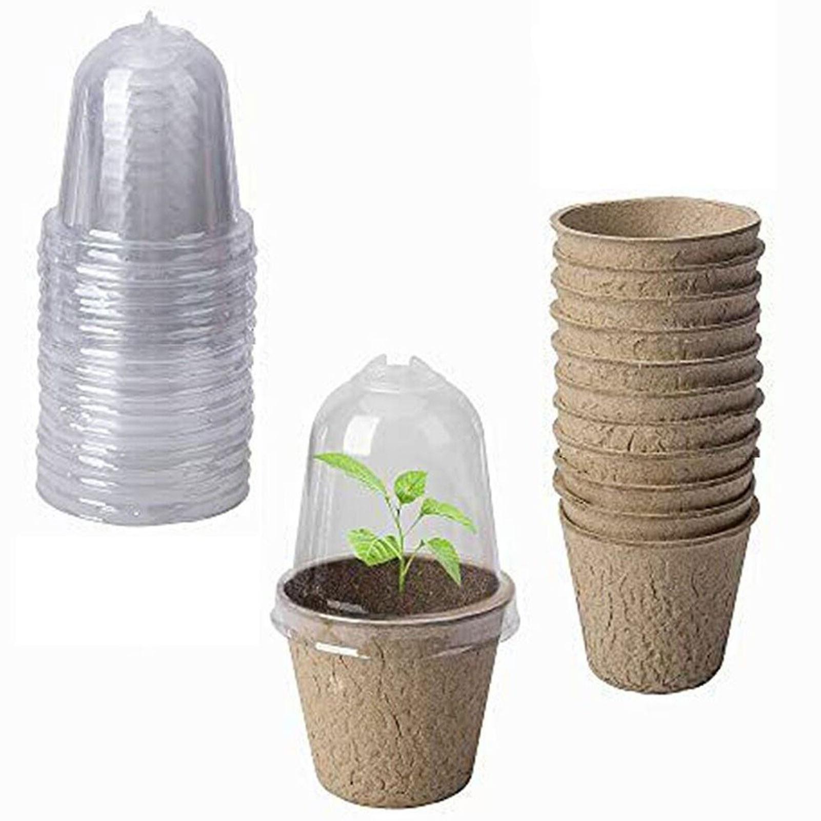 10 Pcs Biodegradable Plant Pots Easy To Transplant Seedings Plants Growth Cups For Garden Planting Starting