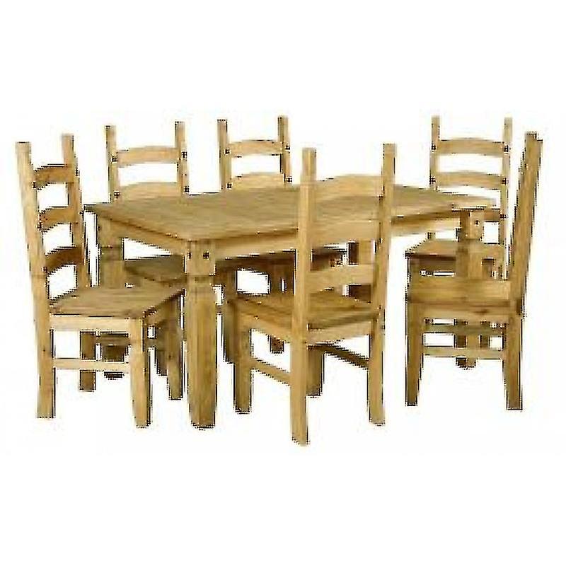 Corona 6'ft Table & 6 Chairs