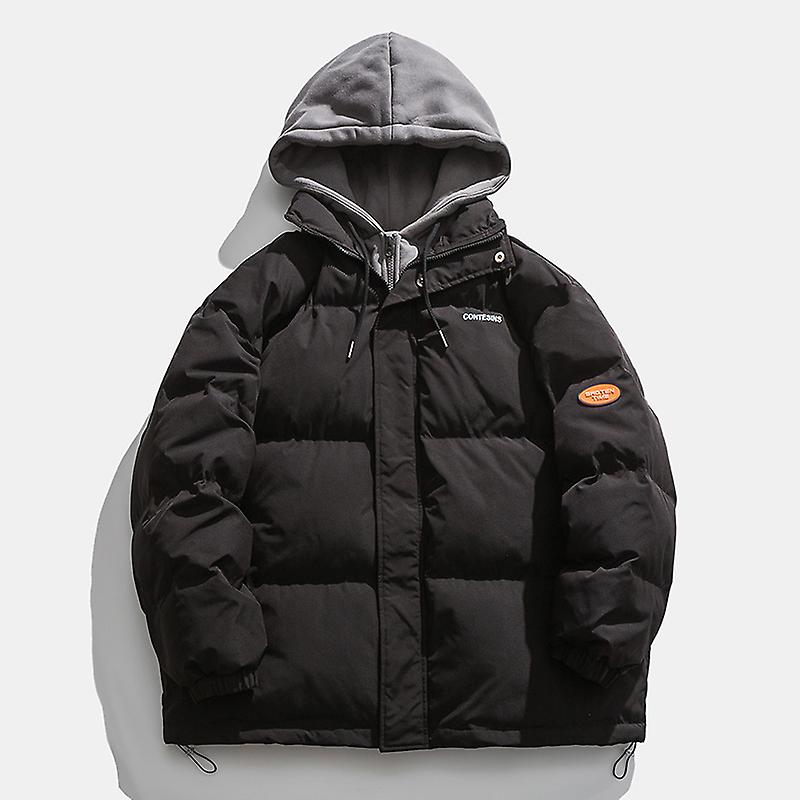 Winter lockere verdickte Kleidung Herren gefälschte zweiteilige Baumwolljacke Hong
