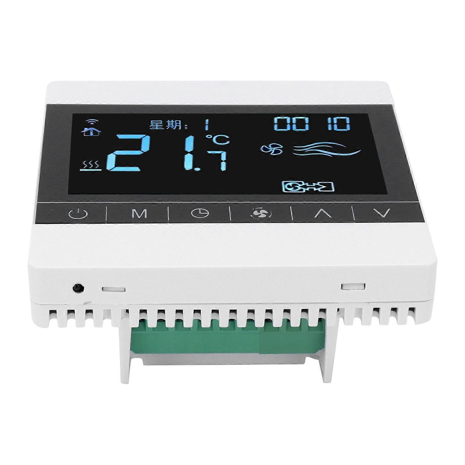 Thermostat LCD Fan Coil Air Conditioner Panel Switch Household Smart Temperature Controller AC 220V