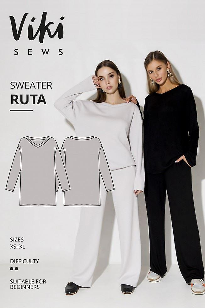 Vikisews Paper Sewing Pattern Ruta Sweater