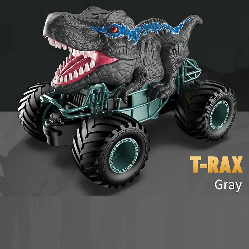 2.4Ghz Remote Control Dinosaur Car Trucks Toy With Light, Sound And Spray,