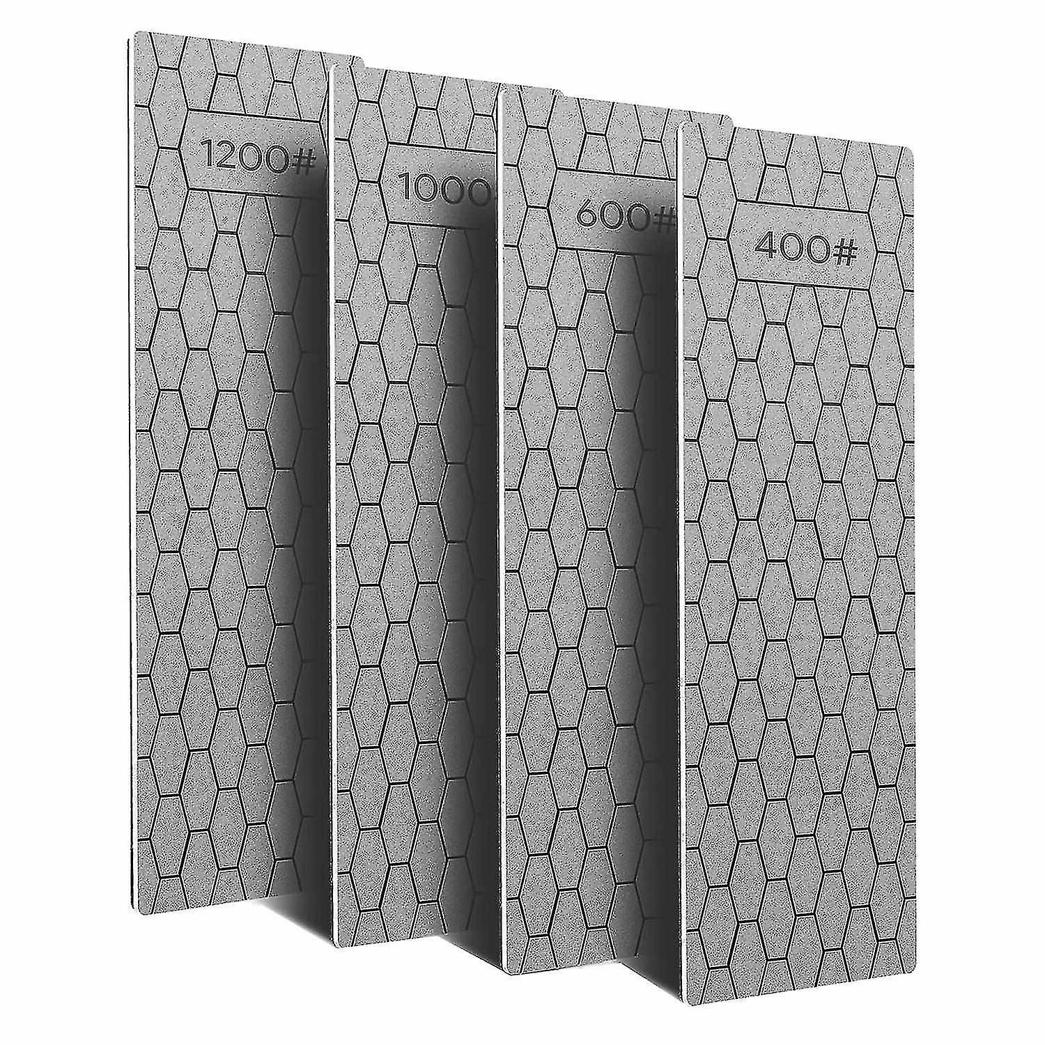 4 Pcs Diamond Sharpening Plate Set, Diamond Sharpening Stone With Honeycomb Surface