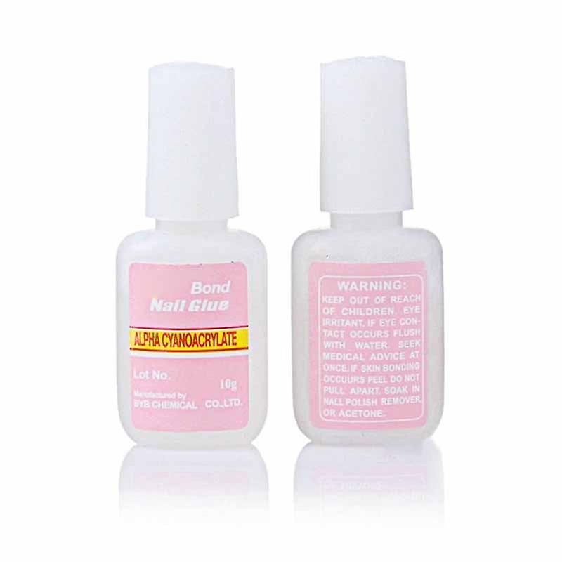 Nail Glue DIY Art Portable Long Lasting Non-toxic Manicure Accessories Tool with Brush