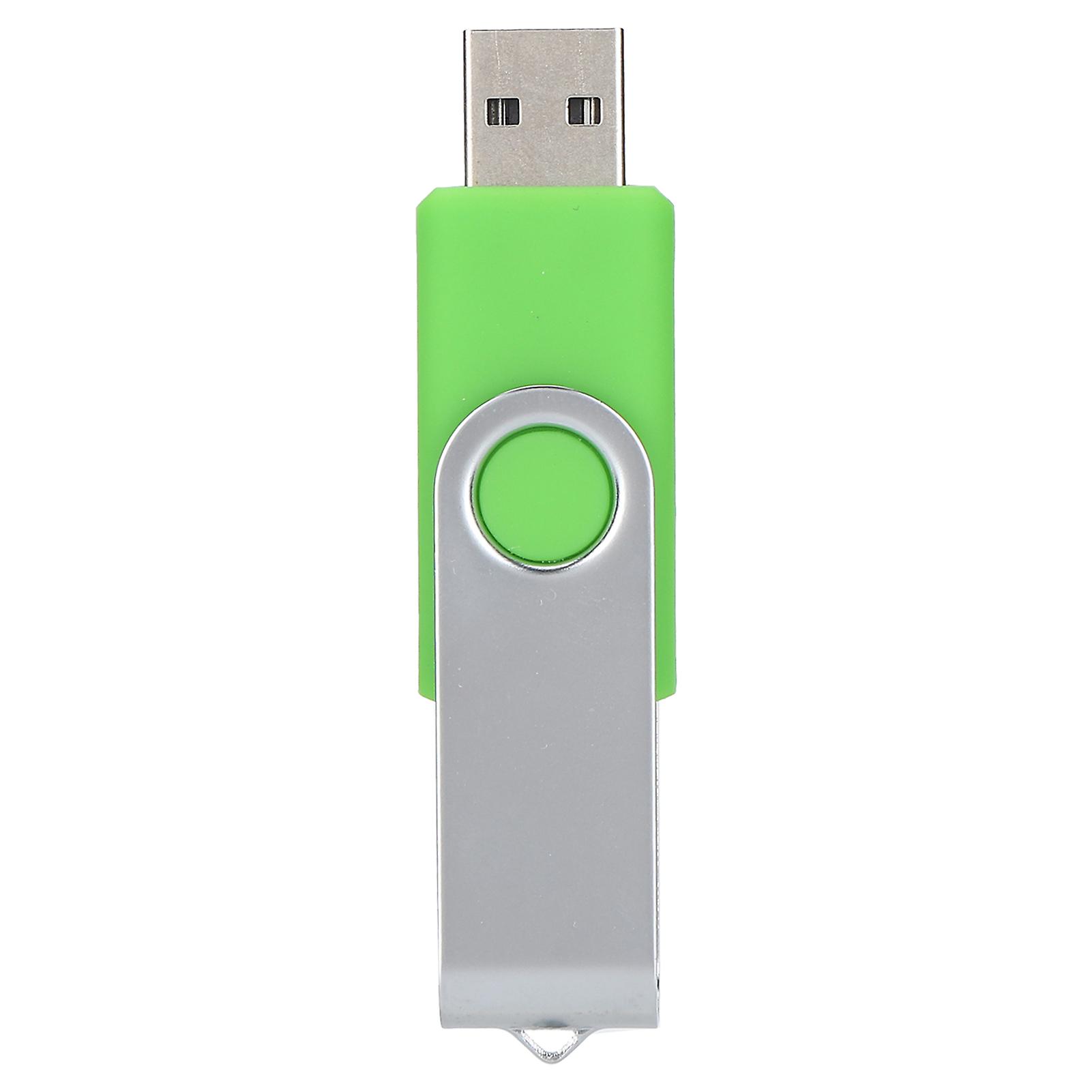 Candy Green 8GB USB Flash Drive: Rotatable, Portable Storage for PC & Tablet