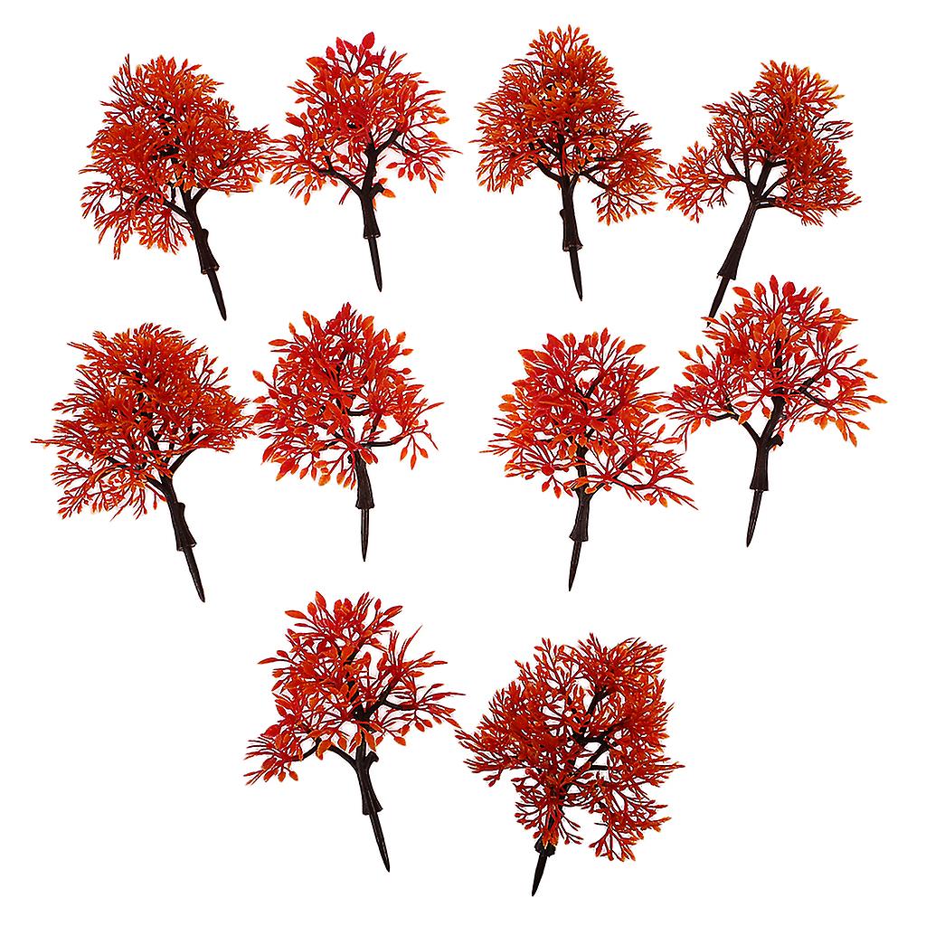 10pcs Model Trees Layout Train Railroad Landscape Scenery 1:100 HO OO Scale
