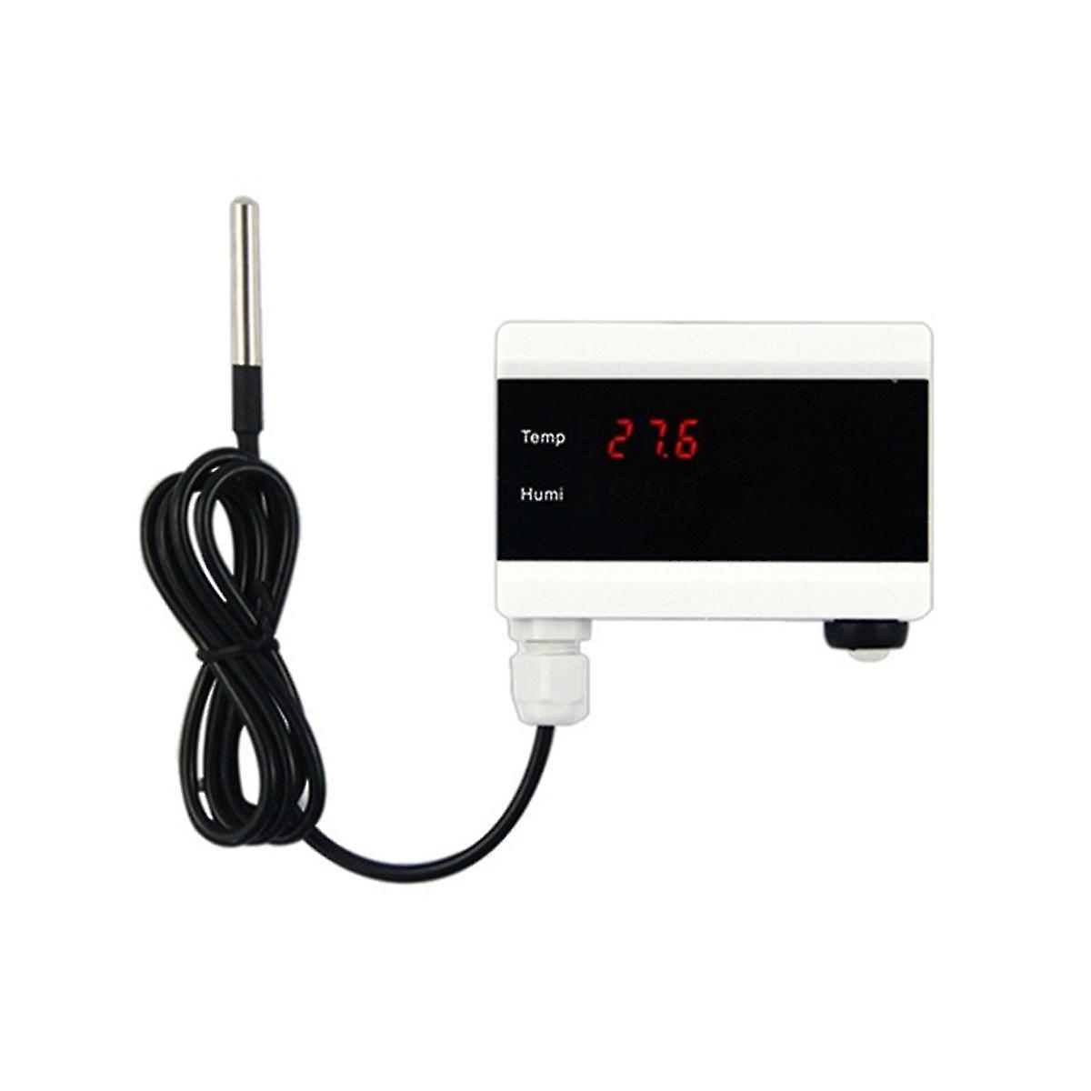 Wifi Temperature Sensor Tuya Thermometer Detector Digital Display Home Smart Life App Alert Freezer Water Alarm Us Plug