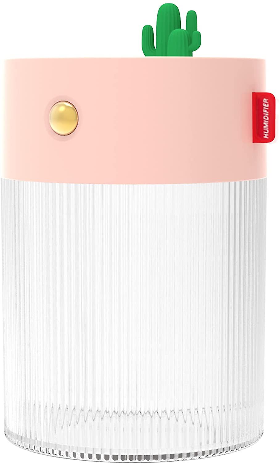 Mini plant humidifier, desktop wireless humidifier, with 2 fog modes, 2 night light modes, suitable