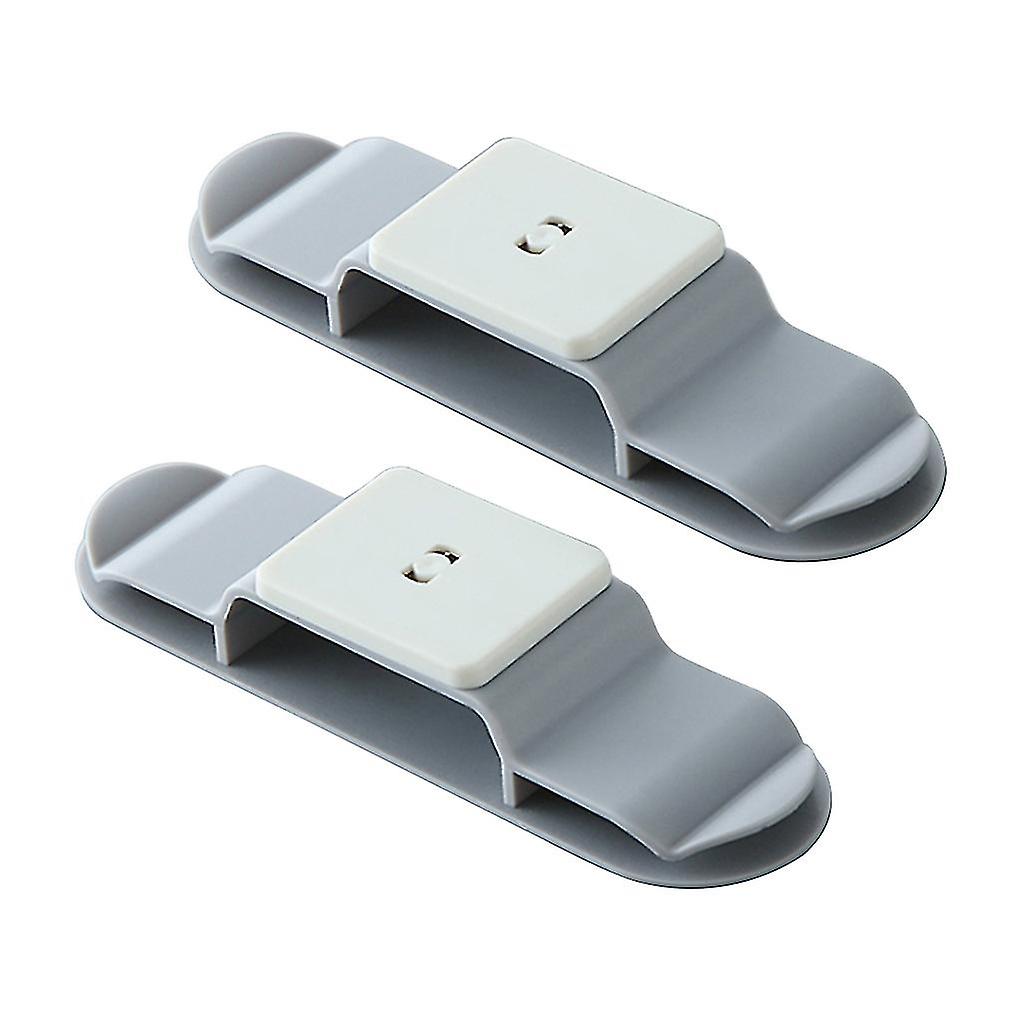 Strong Viscose Wall Hook 2pcs Punch-free Paste Hook Power Plug Socket Holder-hao