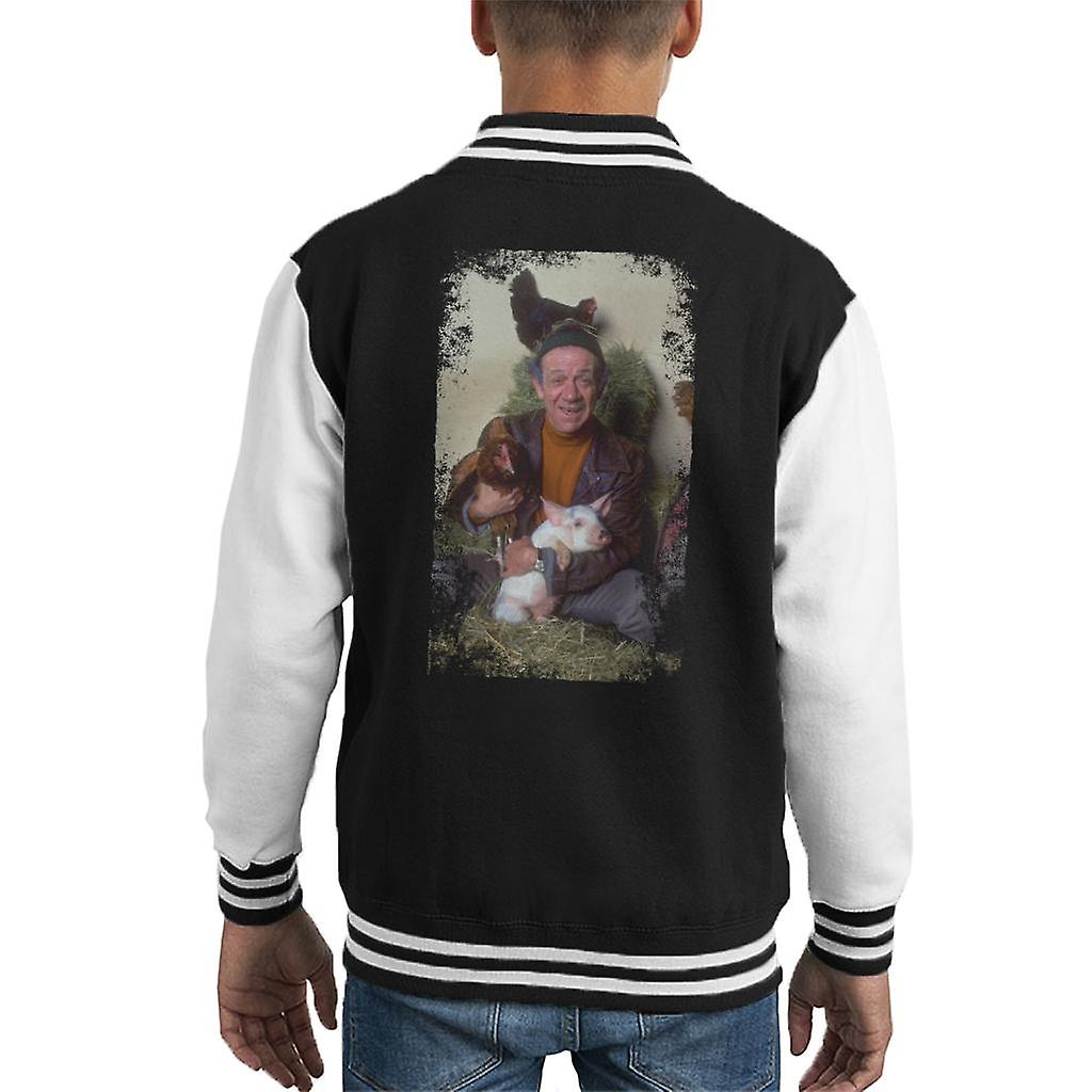 TV Times Sid James Two In Clover 1969 Kid's Varsity Jacket