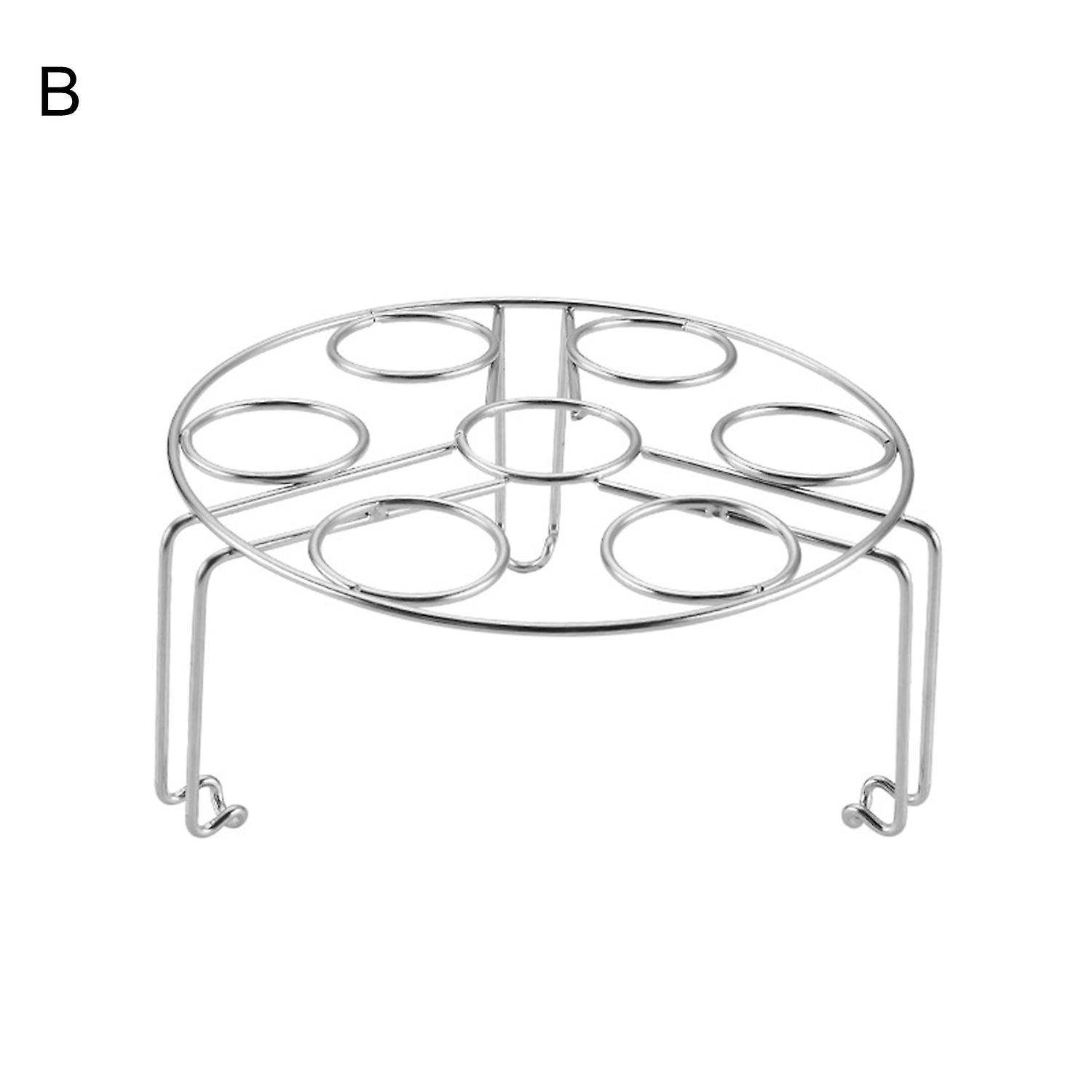 BoSaiD Stackable Egg Steamer Rack Space-saving Stainless Steel Instant Pot Egg Rack for Home
