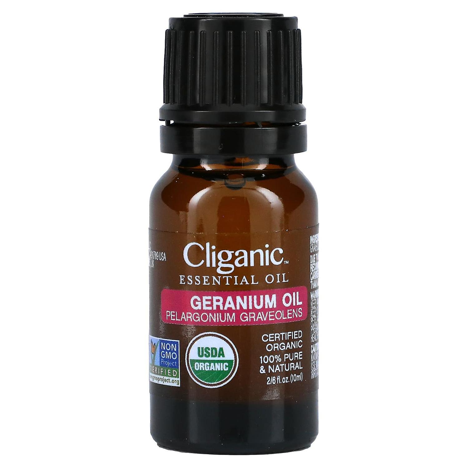 Cliganic, 100% Pure Essential Oil, Geranium, 0.33 fl oz (10 ml)
