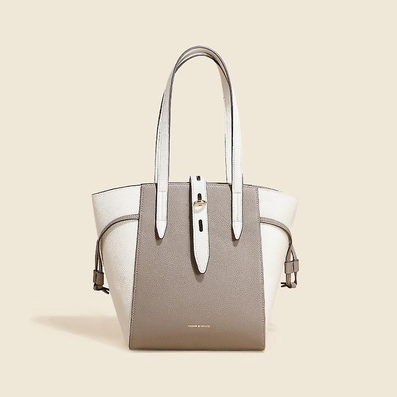 Ladies Women Leather Handbag Underarm Genuine Cattlehide Leather Surface Shoulder High Sense Tote Bag