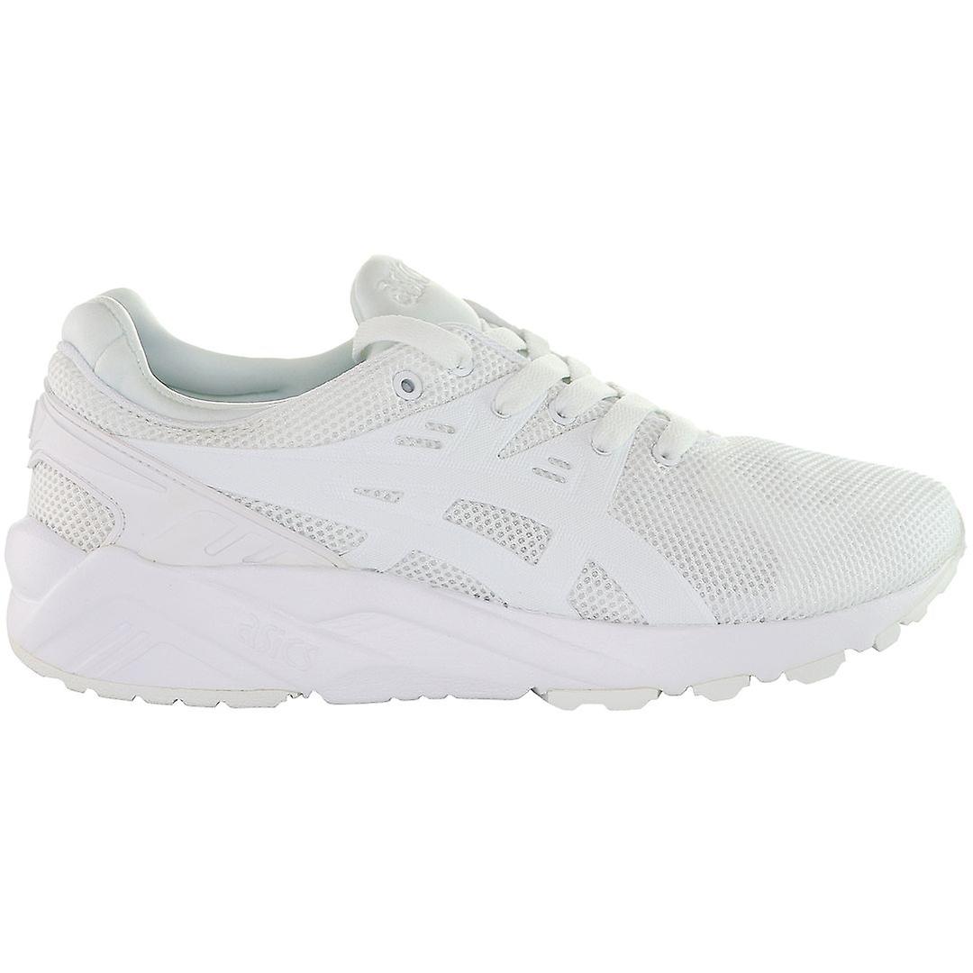 Asics Gel-Kayano Evo White Textile Lace Up Running Mens Trainers HN6A0 0101 B99B