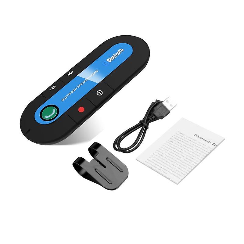 Multipoint Speakerphone 4.1+EDR Wireless Bluetooth Handsfree Car Kit MP3 Music Player for IPhone Android Dropship