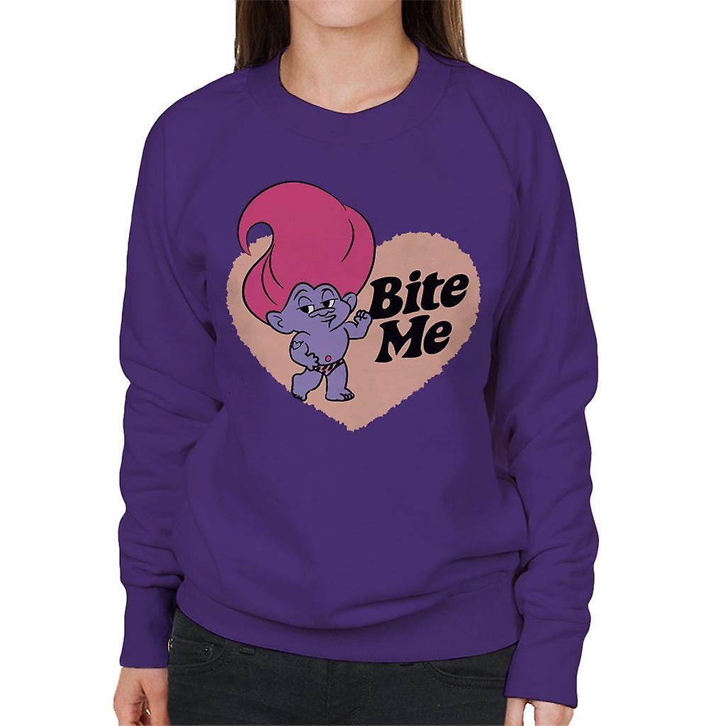 Trolls Loveheart Bite Me Women's Sweatshirt