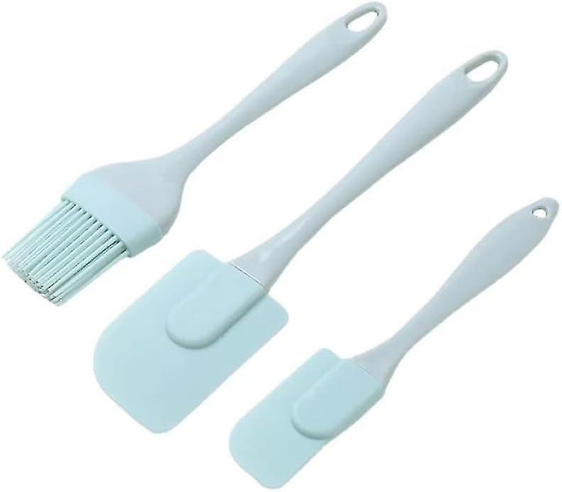 Silicone Spatula Set of 3 Dough Scrapers, Silicone Spatula, Dough Scraper Set with Plastic Handle