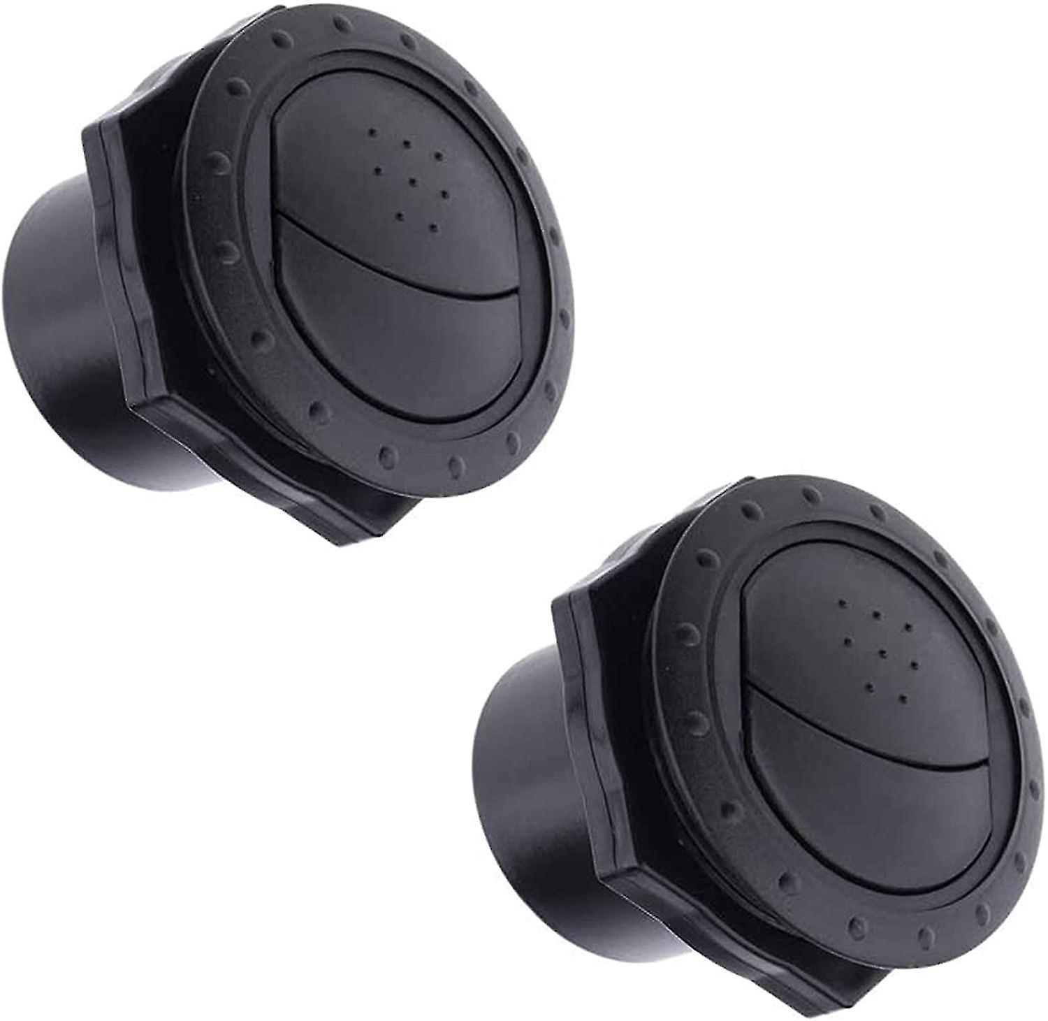 Car Air Conditioning Vents Dashboard Air Conditioning Deflector Black - 2 Pieces (santanxing)