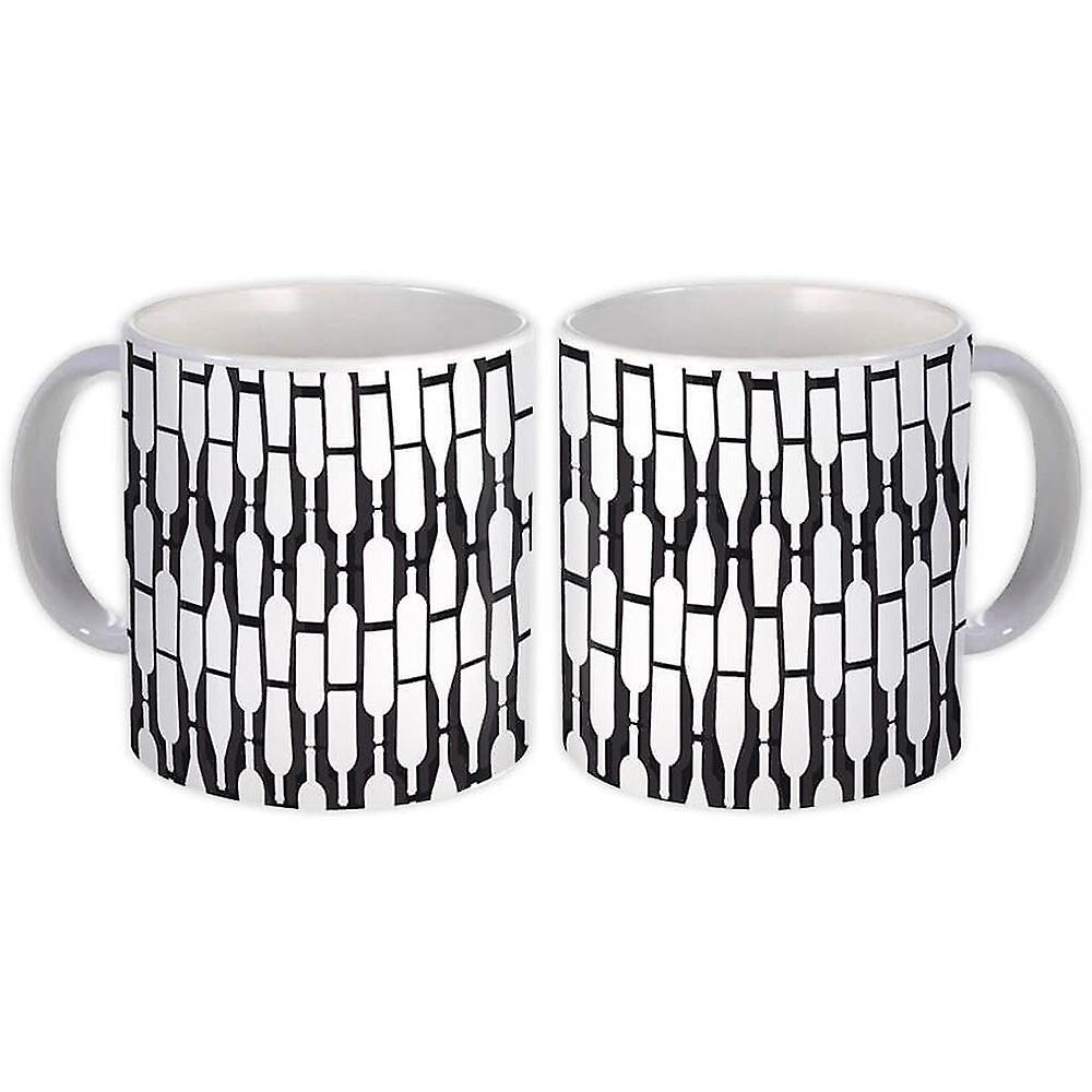 Gift Mug: Different Shape Bottles Black