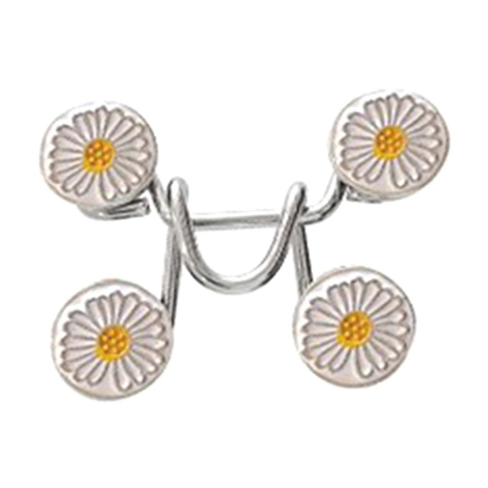 Pant Waist Tightener Buttons Punch Free Alloy Reusable Adjustable Removable Button Pins Pants Clips for Waist Daisy