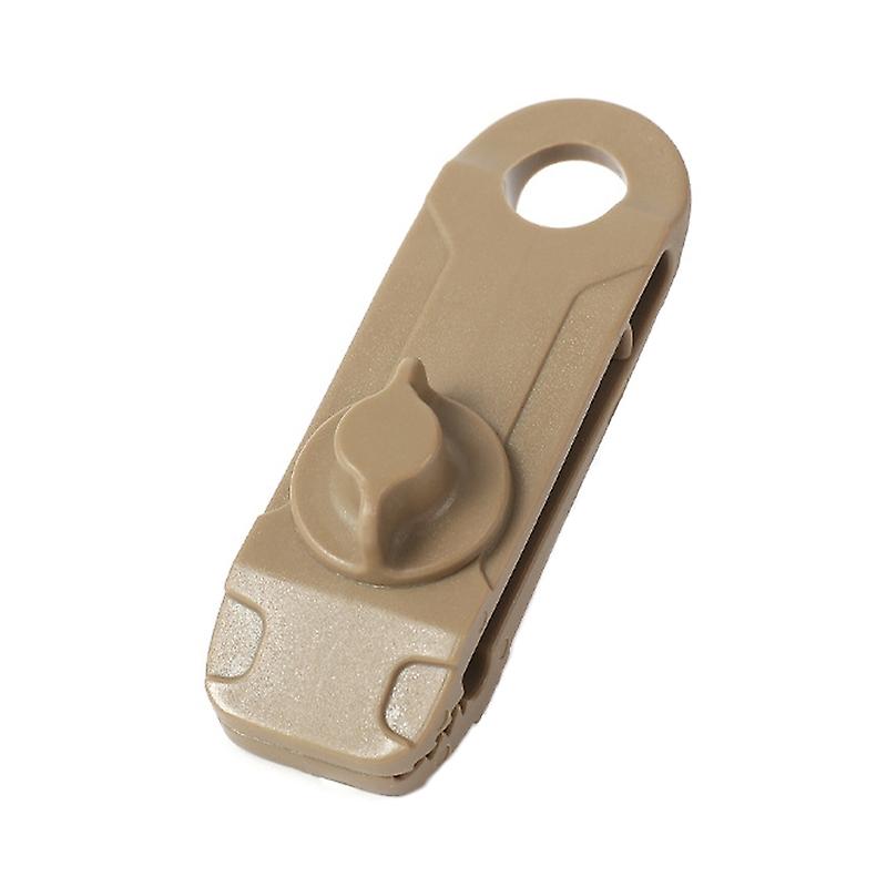 Outdoor Camping Canopy Windproof Fixing Clip 1PC (Mud-color)