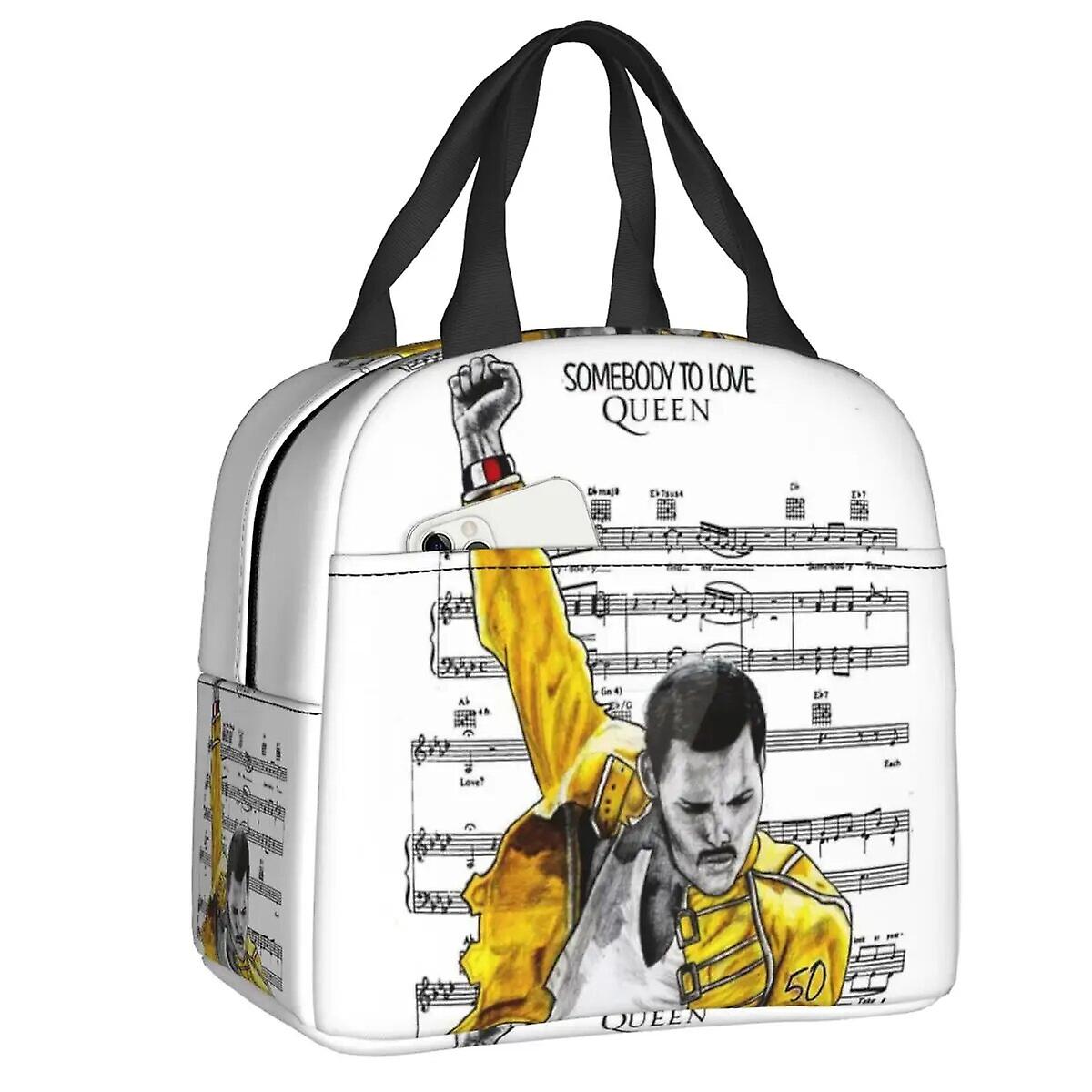 Rock Band Queen Thermal Insulated Lunch Bag Women Portable Freddie ...