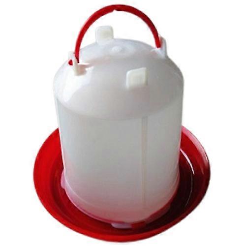 1L Brand New Premium Quality Durable Red and White Plastic Poultry Drinker