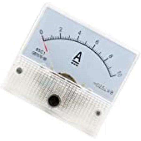 Analog DC 10A Current Panel Meter Ammeter for Circuit Test A