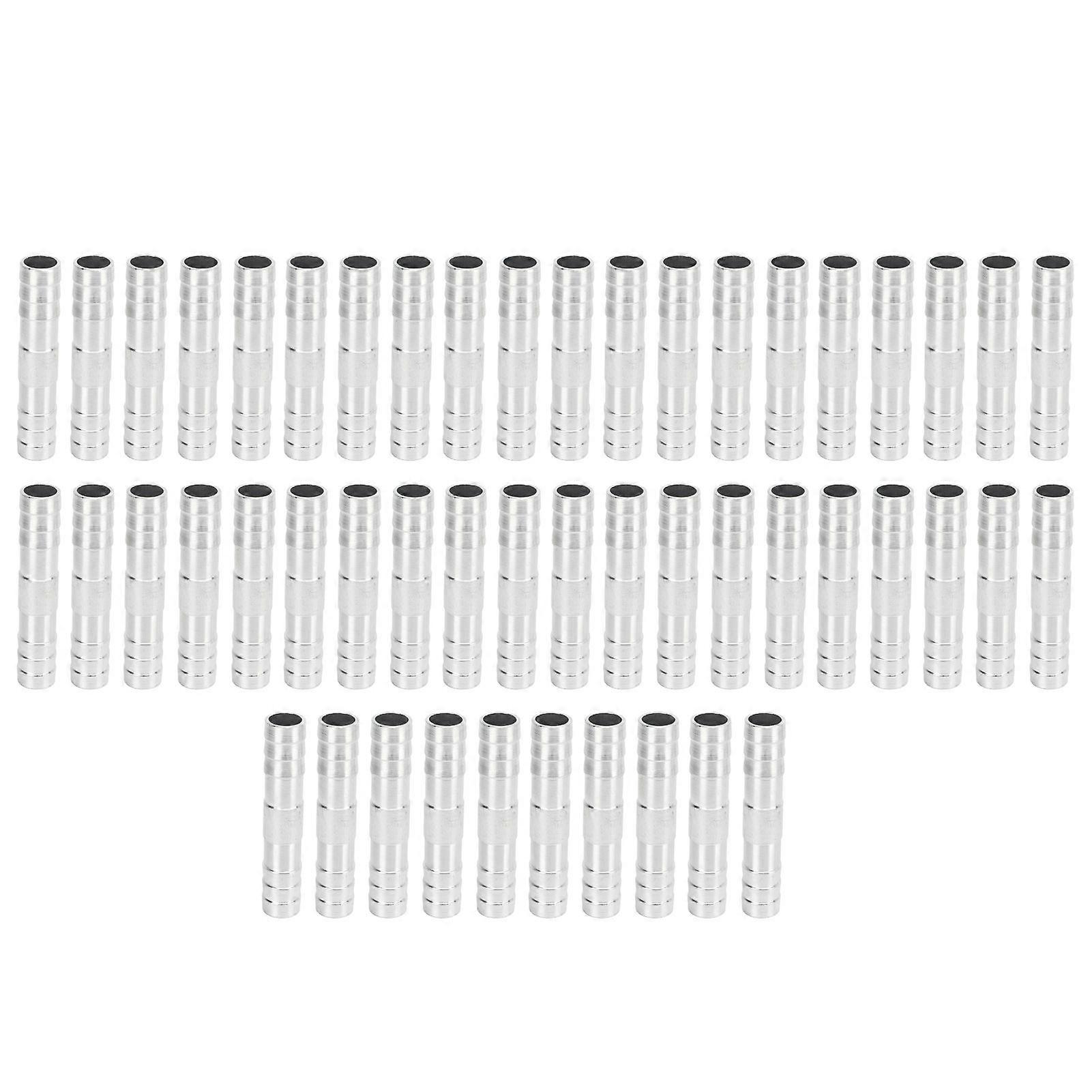 50pcs Air Conditioning Hose Barb Fitting Aluminum Universal High Strength Refrigerant Hose Barb Connector 3/4in E2U914