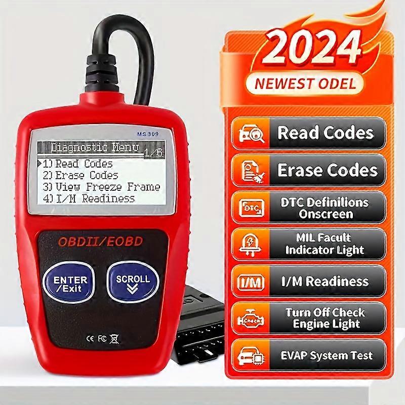 MS309 OBD2 OBDII EOBD Fault Code Reader Scanner Tool - Upgrade Your Car's Diagnostics